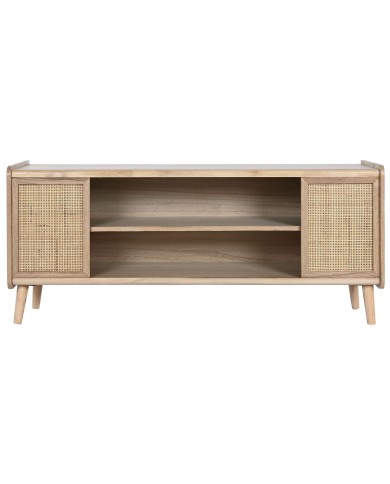 Mobile TV Home ESPRIT Naturale Rattan Legno di paulownia 120 x 35 x 54 cm Mobile TV Home ESPRIT Naturale Rattan Legno di paulownia 120 x 35 x 54 cm