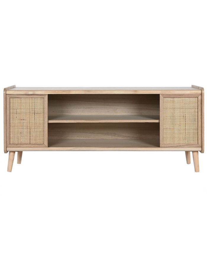 Mobile TV Home ESPRIT Naturale Rattan Legno di paulownia 120 x 35 x 54 cm Mobile TV Home ESPRIT Naturale Rattan Legno di paulownia 120 x 35 x 54 cm