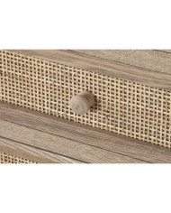 Cassettiera Home ESPRIT Naturale Rattan Legno di paulownia 40 x 30 x 104 cm