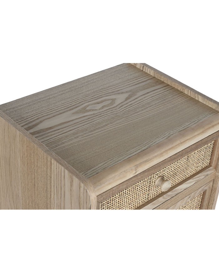 Cassettiera Home ESPRIT Naturale Rattan Legno di paulownia 40 x 30 x 104 cm