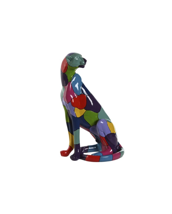 Statua Decorativa Home ESPRIT Multicolore Pantera 25 x 18 x 41 cm