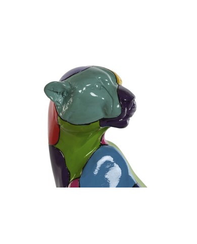 Statua Decorativa Home ESPRIT Multicolore Pantera 25 x 18 x 41 cm