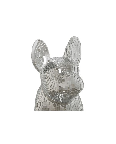 Statua Decorativa Home ESPRIT Argentato Cane 28 x 17 x 33 cm