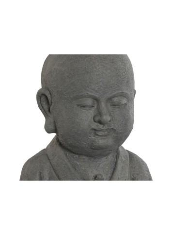 Statua Decorativa Home ESPRIT Grigio Frate Orientale 30 x 30 x 51 cm