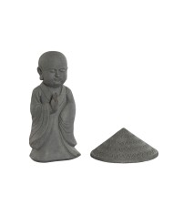 Statua Decorativa Home ESPRIT Grigio Frate Orientale 30 x 30 x 51 cm Statua Decorativa Home ESPRIT Grigio Frate Orientale 30 x 30 x 51 cm