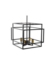 Lampadario DKD Home Decor Nero Metallo 40 W 47 x 40 x 142 cm Lampadario DKD Home Decor Nero Metallo 40 W 47 x 40 x 142 cm