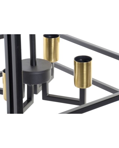 Lampadario DKD Home Decor Nero Metallo 40 W 47 x 40 x 142 cm Lampadario DKD Home Decor Nero Metallo 40 W 47 x 40 x 142 cm