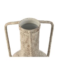 Vaso Home ESPRIT Bianco Metallo 23 x 23 x 35,5 cm Vaso Home ESPRIT Bianco Metallo 23 x 23 x 35,5 cm
