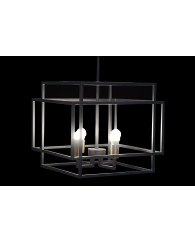 Lampadario DKD Home Decor Nero Metallo 40 W 47 x 40 x 142 cm