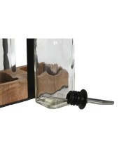 Set per Condire Home ESPRIT Nero Naturale Cristallo Legno di acacia 180 ml 15 x 7 x 28 cm Set per Condire Home ESPRIT Nero Naturale Cristallo Legno di acacia 180 ml 15 x 7 x 28 cm