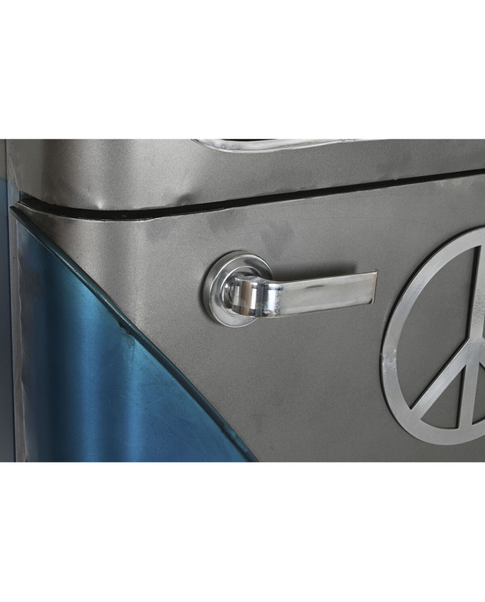 Portabottiglie Home ESPRIT Azzurro Grigio Metallo 71 x 43 x 152 cm