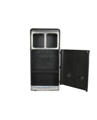 Portabottiglie Home ESPRIT Azzurro Grigio Metallo 71 x 43 x 152 cm