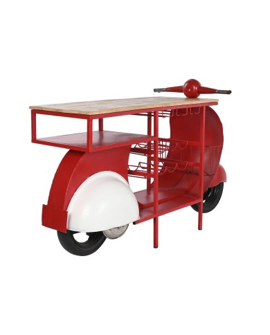 Portabottiglie Home ESPRIT Rosso Metallo 165 x 60 x 100 cm