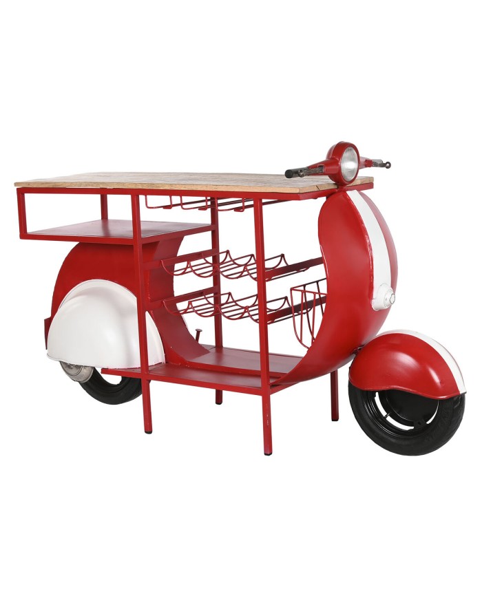 Portabottiglie Home ESPRIT Rosso Metallo 165 x 60 x 100 cm