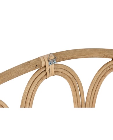 Testiera del Letto Home ESPRIT Bambù Rattan 104 x 2 x 58,5 cm