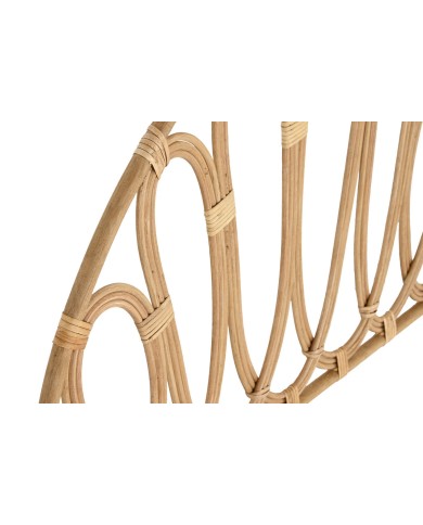 Testiera del Letto Home ESPRIT Bambù Rattan 104 x 2 x 58,5 cm