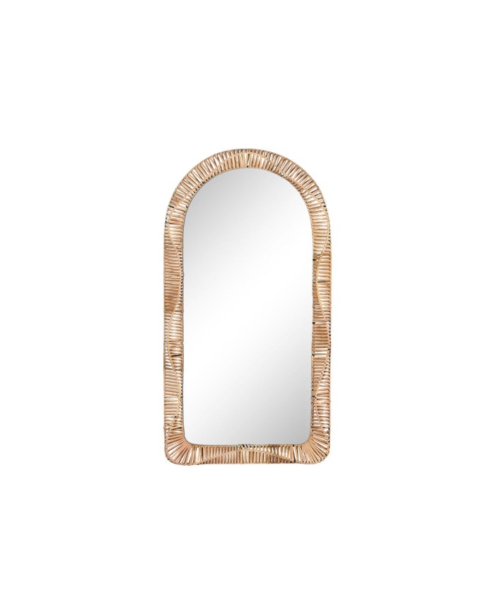 Specchio da parete Home ESPRIT Naturale Tropicale 61,5 x 7 x 117 cm