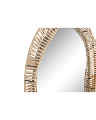 Specchio da parete Home ESPRIT Naturale Tropicale 61,5 x 7 x 117 cm
