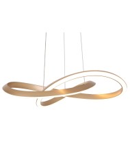 Lampadario Home ESPRIT Bianco Dorato Silicone Alluminio 55 W 80 x 80 x 20 cm Lampadario Home ESPRIT Bianco Dorato Silicone Alluminio 55 W 80 x 80 x 20 cm