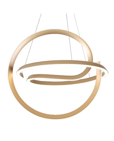 Lampadario Home ESPRIT Bianco Dorato Silicone Alluminio 55 W 40 x 40 x 42 cm Lampadario Home ESPRIT Bianco Dorato Silicone Alluminio 55 W 40 x 40 x 42 cm