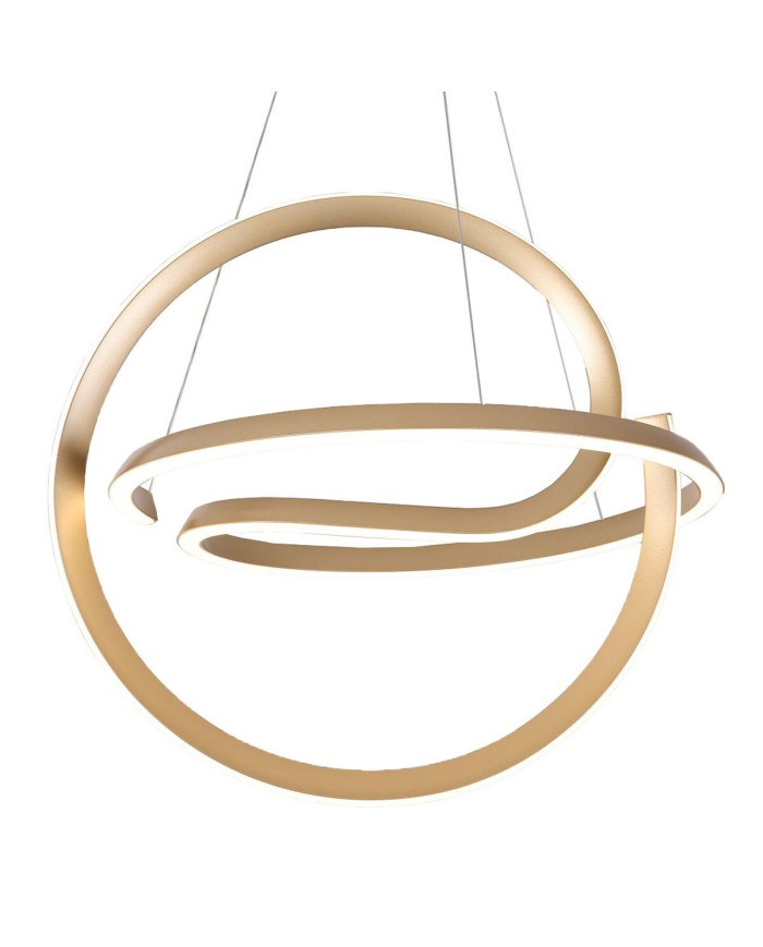 Lampadario Home ESPRIT Bianco Dorato Silicone Alluminio 55 W 40 x 40 x 42 cm Lampadario Home ESPRIT Bianco Dorato Silicone Alluminio 55 W 40 x 40 x 42 cm