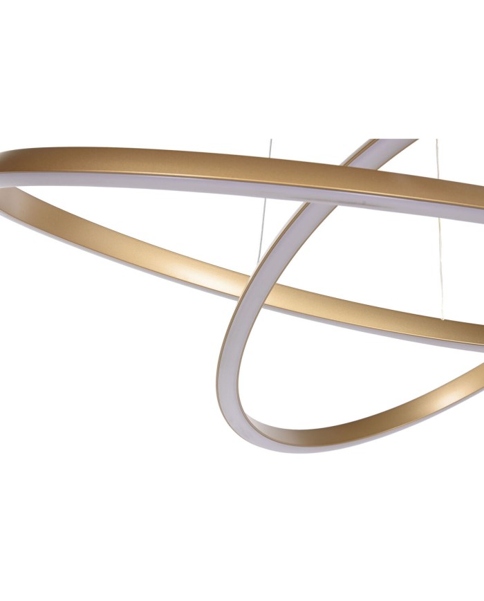 Lampadario Home ESPRIT Bianco Dorato Silicone Alluminio 55 W 80 x 80 x 20 cm Lampadario Home ESPRIT Bianco Dorato Silicone Alluminio 55 W 80 x 80 x 20 cm