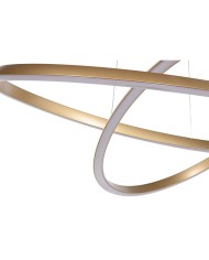 Lampadario Home ESPRIT Bianco Dorato Silicone Alluminio 55 W 80 x 80 x 20 cm Lampadario Home ESPRIT Bianco Dorato Silicone Alluminio 55 W 80 x 80 x 20 cm