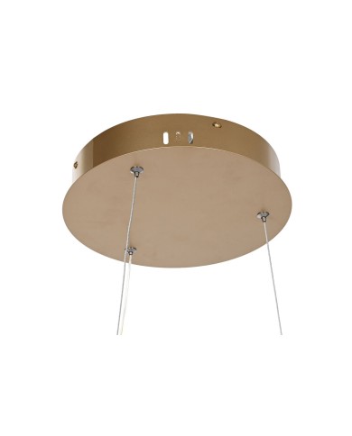 Lampadario Home ESPRIT Bianco Dorato Silicone Alluminio 55 W 40 x 40 x 42 cm