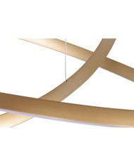 Lampadario Home ESPRIT Bianco Dorato Silicone Alluminio 55 W 80 x 80 x 20 cm Lampadario Home ESPRIT Bianco Dorato Silicone Alluminio 55 W 80 x 80 x 20 cm