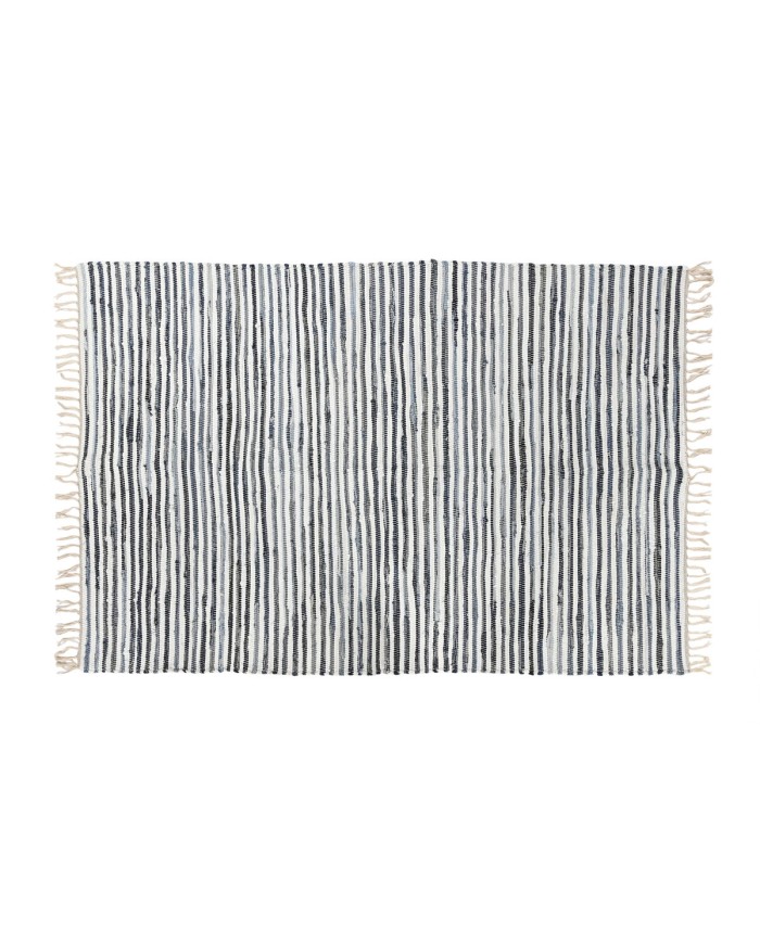 Tappeto Home ESPRIT Azzurro Bianco 120 x 180 x 0,5 cm Tappeto Home ESPRIT Azzurro Bianco 120 x 180 x 0,5 cm