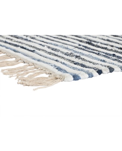 Tappeto Home ESPRIT Azzurro Bianco 120 x 180 x 0,5 cm Tappeto Home ESPRIT Azzurro Bianco 120 x 180 x 0,5 cm