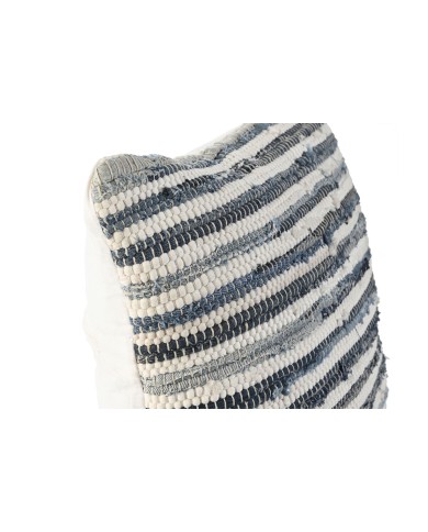 Cuscino Home ESPRIT Azzurro Bianco Mediterraneo 45 x 15 x 45 cm