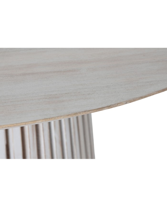 Tavolo da Pranzo Home ESPRIT Bianco legno di mindi 150 x 150 x 75 cm