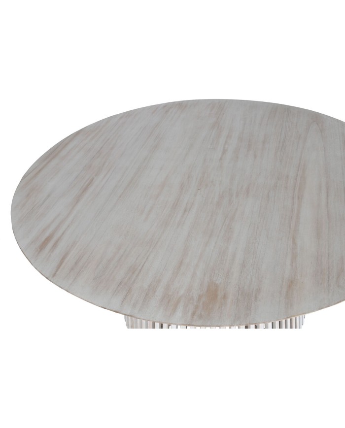 Tavolo da Pranzo Home ESPRIT Bianco legno di mindi 150 x 150 x 75 cm