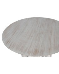 Tavolo da Pranzo Home ESPRIT Bianco legno di mindi 150 x 150 x 75 cm