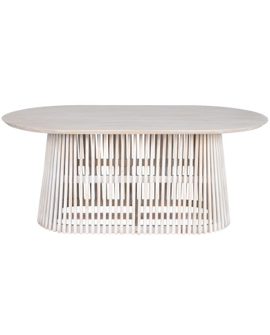 Tavolo da Pranzo Home ESPRIT Bianco legno di mindi 180 x 100 x 75 cm Tavolo da Pranzo Home ESPRIT Bianco legno di mindi 180 x 100 x 75 cm