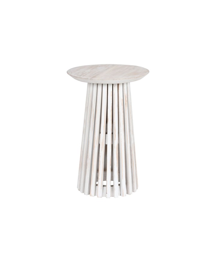 Tavolino Aggiuntivo Home ESPRIT Bianco legno di mindi 40 x 40 x 60 cm Tavolino Aggiuntivo Home ESPRIT Bianco legno di mindi 40 x 40 x 60 cm