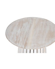 Tavolino Aggiuntivo Home ESPRIT Bianco legno di mindi 40 x 40 x 60 cm Tavolino Aggiuntivo Home ESPRIT Bianco legno di mindi 40 x 40 x 60 cm