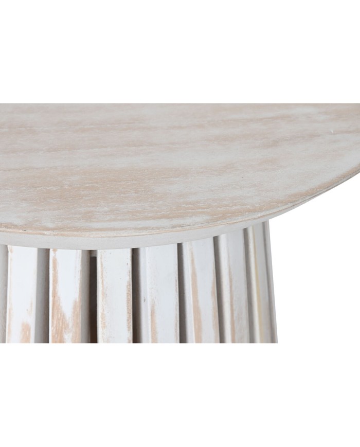 Tavolino Aggiuntivo Home ESPRIT Bianco legno di mindi 40 x 40 x 60 cm Tavolino Aggiuntivo Home ESPRIT Bianco legno di mindi 40 x 40 x 60 cm