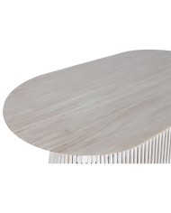 Tavolo da Pranzo Home ESPRIT Bianco legno di mindi 180 x 100 x 75 cm Tavolo da Pranzo Home ESPRIT Bianco legno di mindi 180 x 100 x 75 cm