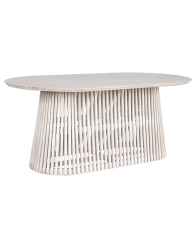 Tavolo da Pranzo Home ESPRIT Bianco legno di mindi 180 x 100 x 75 cm