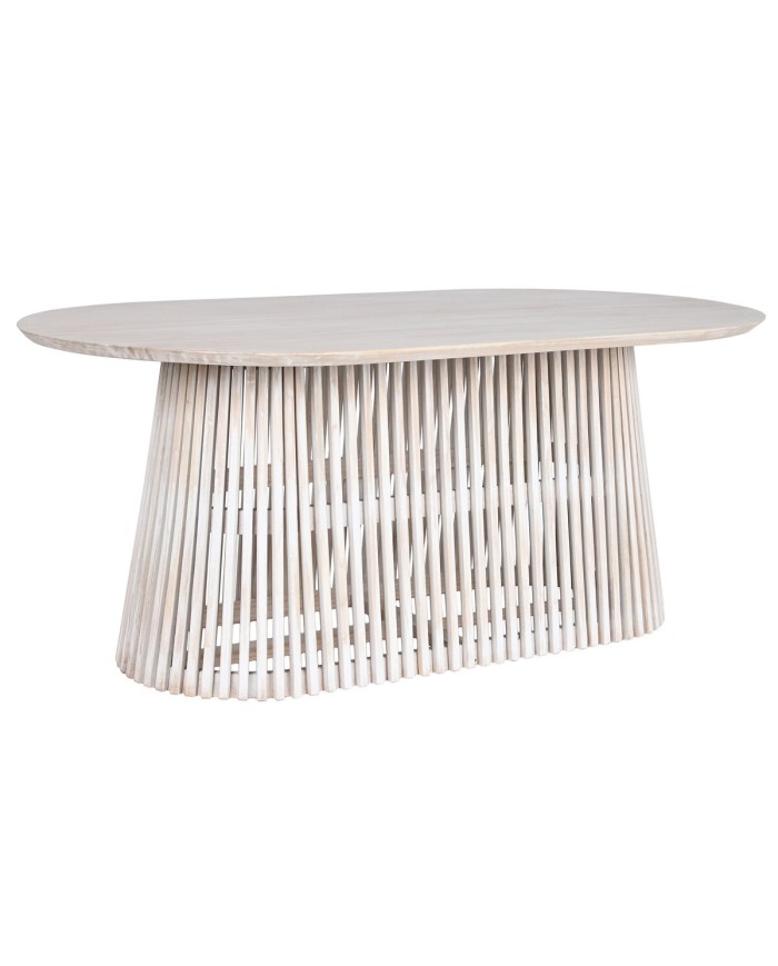 Tavolo da Pranzo Home ESPRIT Bianco legno di mindi 180 x 100 x 75 cm Tavolo da Pranzo Home ESPRIT Bianco legno di mindi 180 x 100 x 75 cm