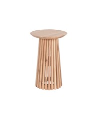 Tavolino da Caffè Home ESPRIT Bianco Naturale Legno di abete Legno MDF 110 x 65 x 46 cm