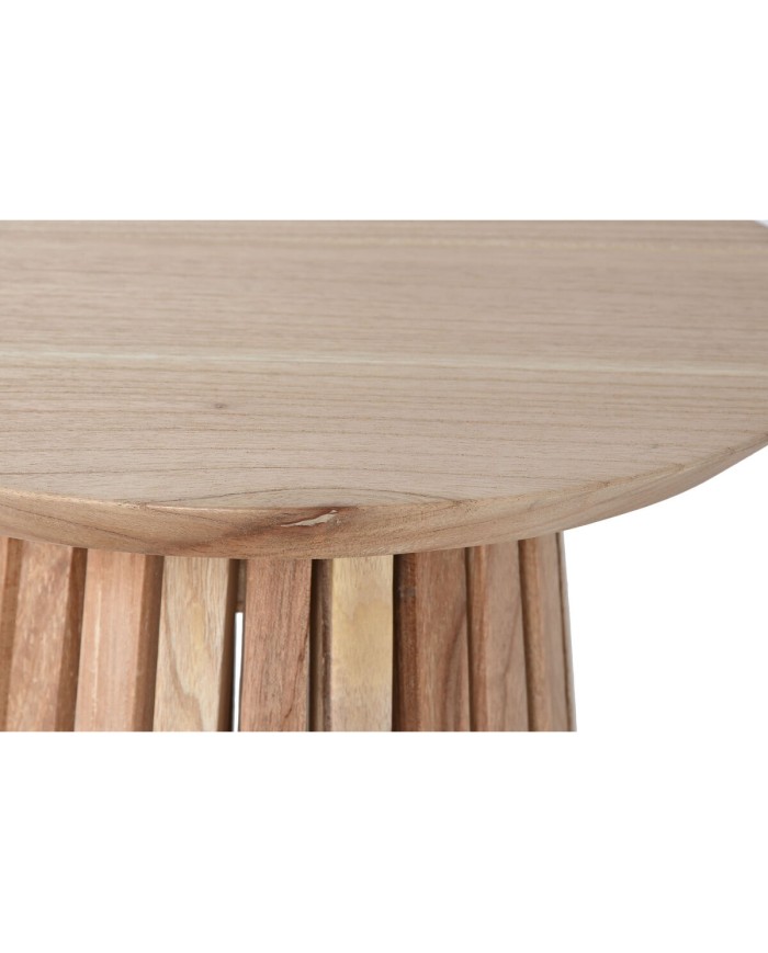 Tavolino Aggiuntivo Home ESPRIT Naturale legno di mindi 40 x 40 x 60 cm