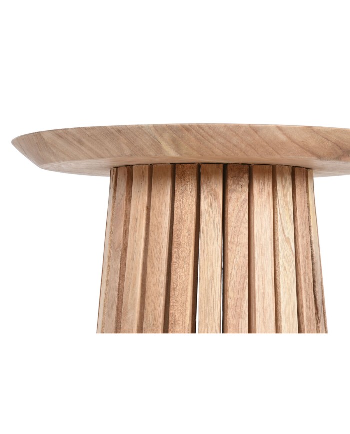 Tavolino Aggiuntivo Home ESPRIT Naturale legno di mindi 40 x 40 x 60 cm