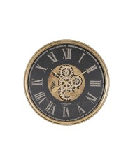 Orologio da Parete Home ESPRIT Bianco Cristallo Legno MDF 32 x 4,5 x 32 cm (2 Unità)