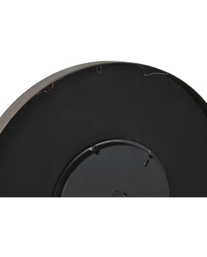 Orologio da Parete Home ESPRIT Nero Dorato Cristallo Ferro 80 x 9,5 x 80 cm