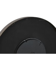 Orologio da Parete Home ESPRIT Nero Dorato Cristallo Ferro 80 x 9,5 x 80 cm