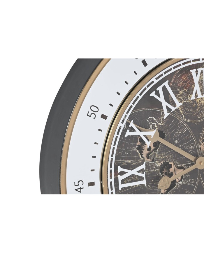 Orologio da Parete Home ESPRIT Marrone Dorato Cristallo Ferro 59 x 8,5 x 59 cm Orologio da Parete Home ESPRIT Marrone Dorato Cristallo Ferro 59 x 8,5 x 59 cm