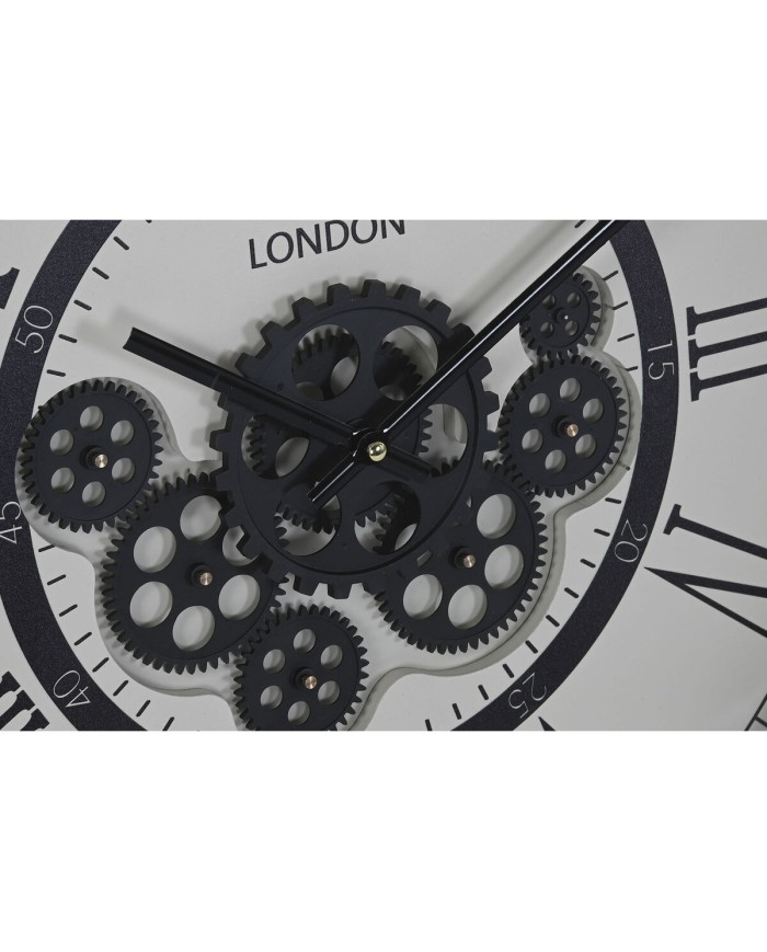 Orologio da Parete Home ESPRIT Bianco Nero Grigio scuro Ferro Legno MDF 54 x 8 x 55 cm Orologio da Parete Home ESPRIT Bianco Nero Grigio scuro Ferro Legno MDF 54 x 8 x 55 cm